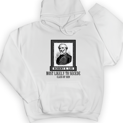 Most Likely to Secede Hoodie White / S