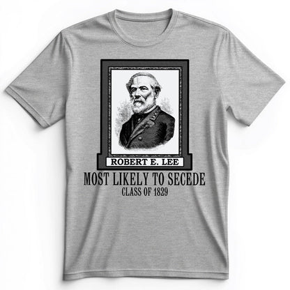 Most Likely to Secede Premium Tee Athletic Heather / S