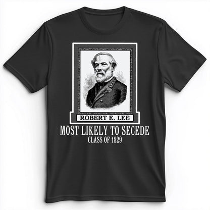 Most Likely to Secede Premium Tee Dark Grey Heather / S