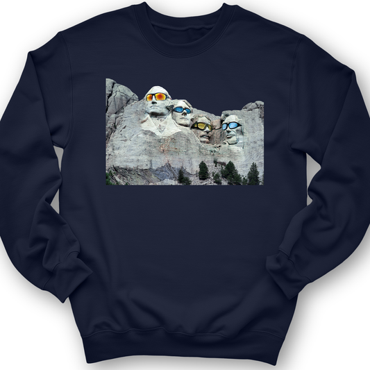 Mount Rushmore Shades Crewneck Navy / S