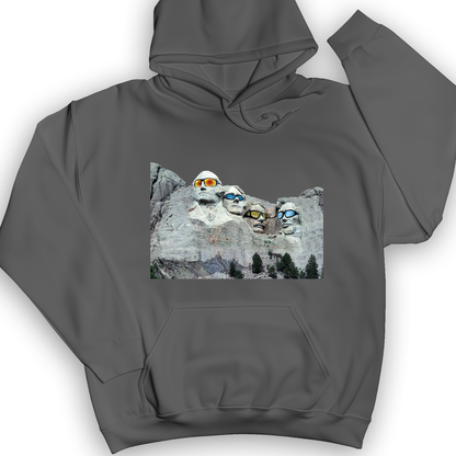Mount Rushmore Shades Hoodie Charcoal / S