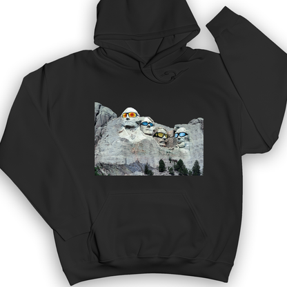 Mount Rushmore Shades Hoodie Black / S
