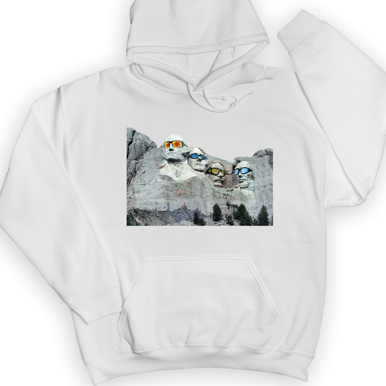 Mount Rushmore Shades Hoodie White / S