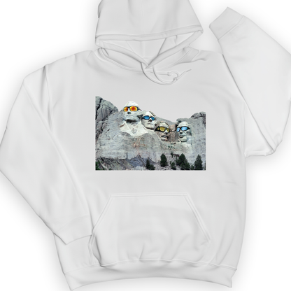 Mount Rushmore Shades Hoodie White / S