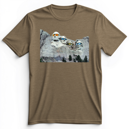 Mount Rushmore Shades Premium Tee Heather Olive / S