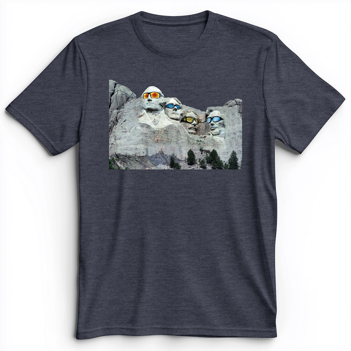 Mount Rushmore Shades Premium Tee Heather Navy / S