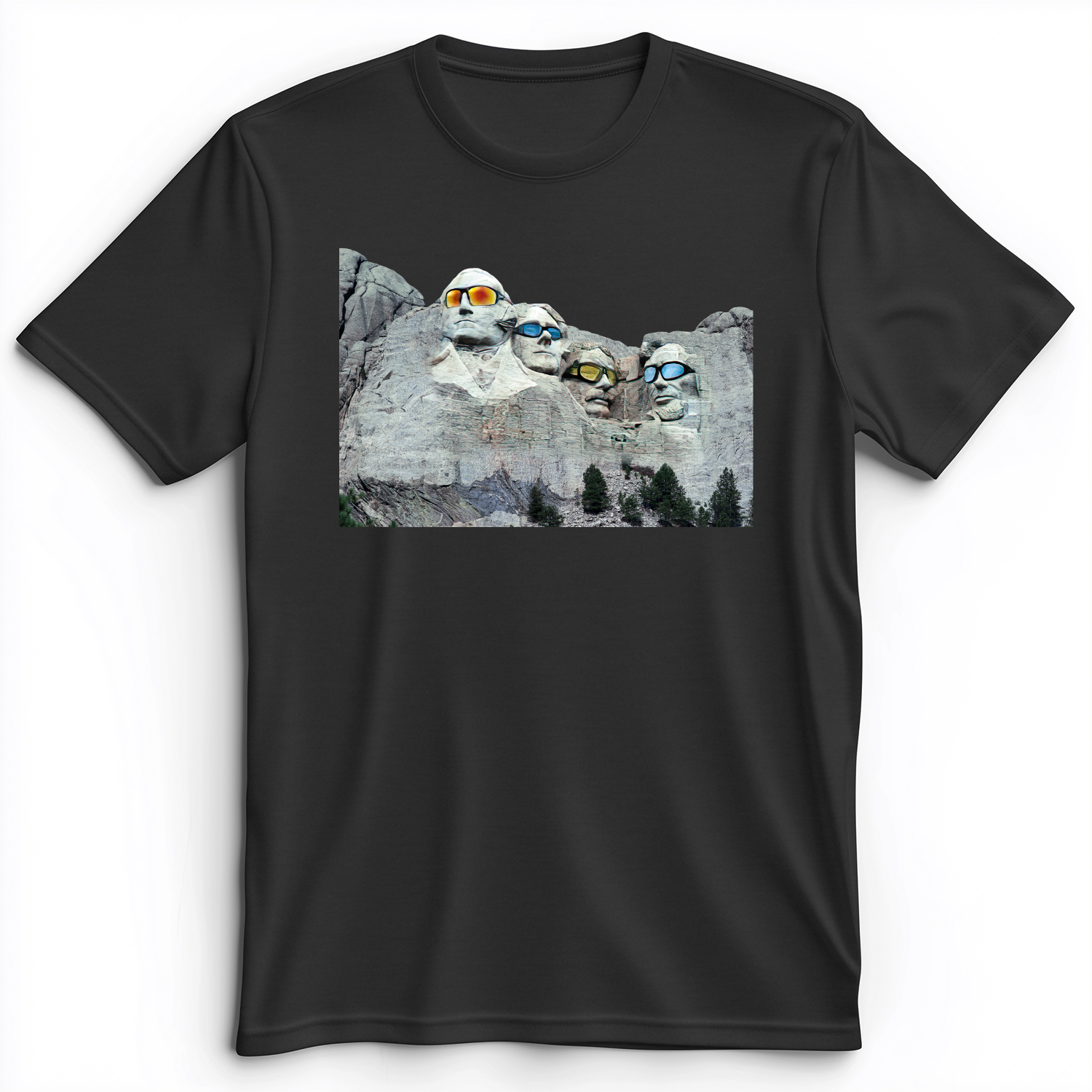 Mount Rushmore Shades Premium Tee Dark Grey Heather / S
