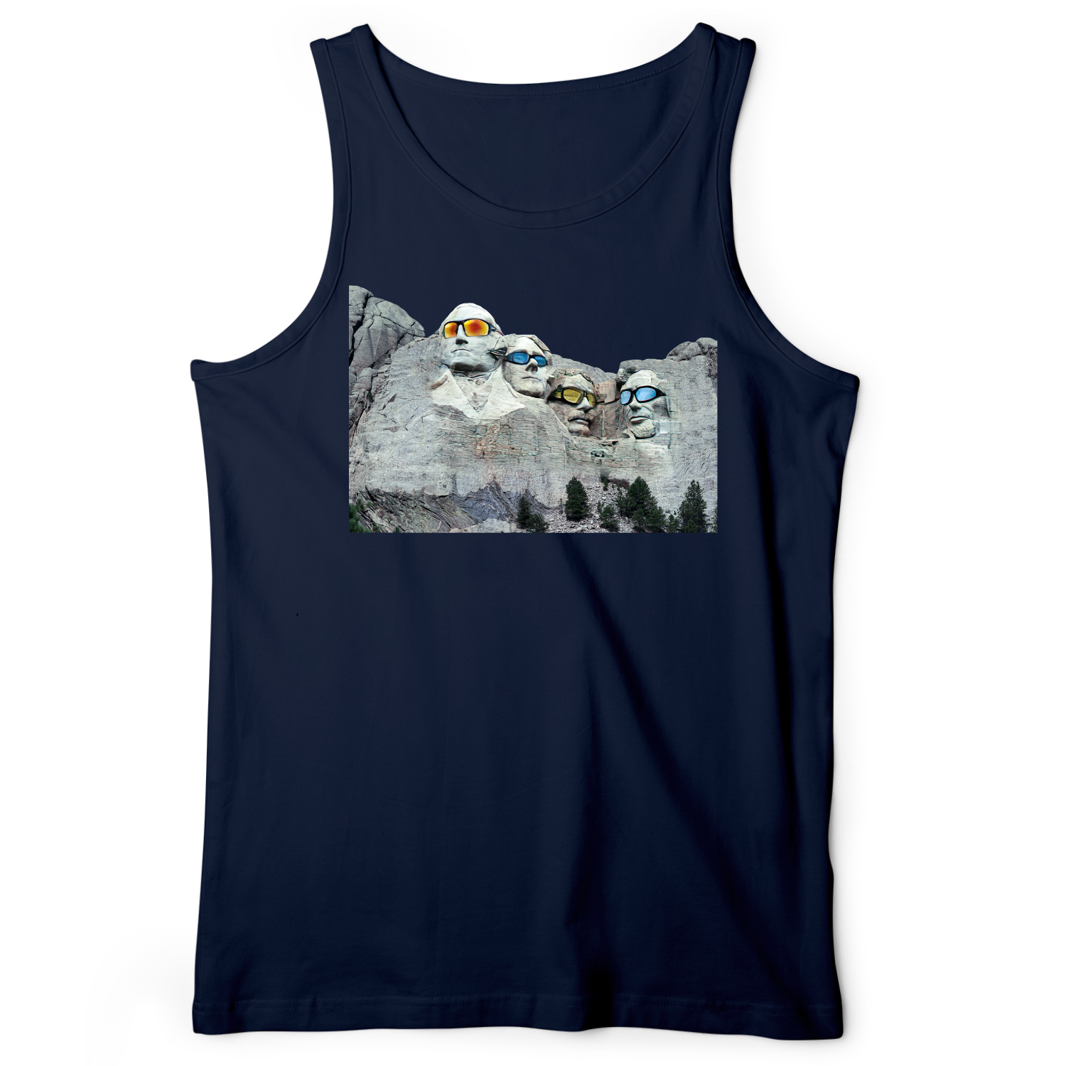 Mount Rushmore Shades Tank Navy / XS
