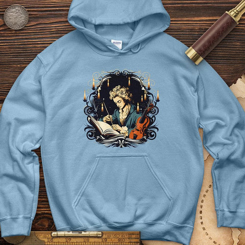 Mozart Composition Hoodie Light Blue / S