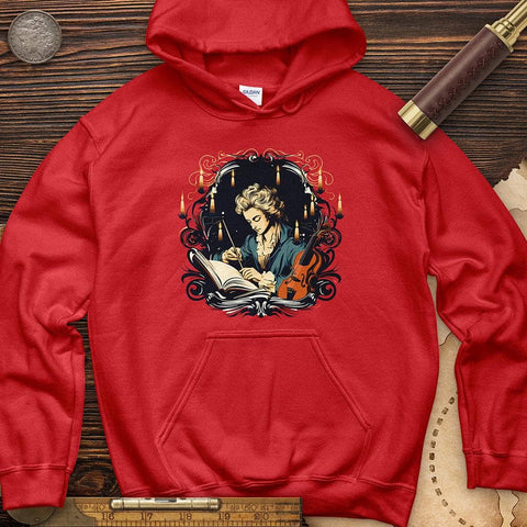 Mozart Composition Hoodie Red / S