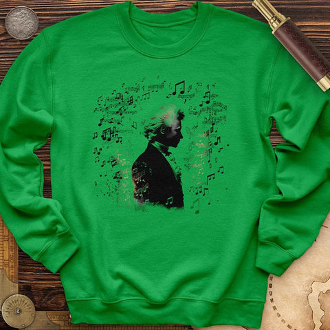 Mozart's Harmony Crewneck Irish Green / S