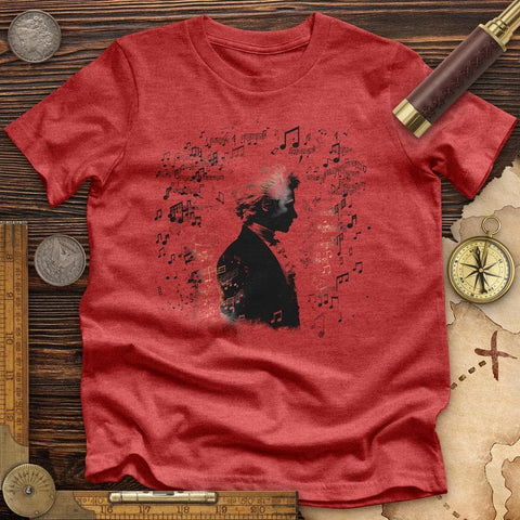 Mozart's Harmony High Quality Tee Heather Red / S