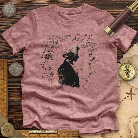 Mozart's Harmony High Quality Tee Heather Mauve / S