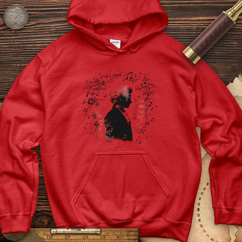 Mozart's Harmony Hoodie Red / S