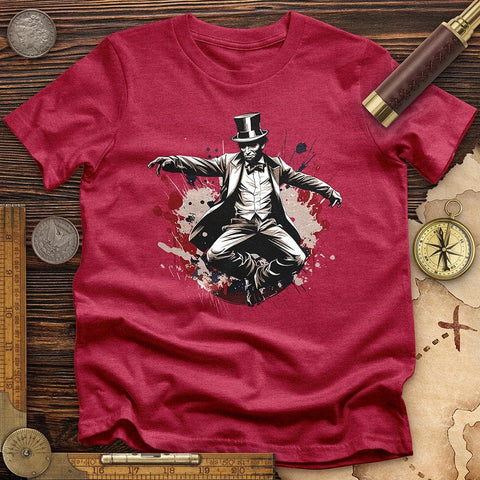 Mr. Abraham Lincoln High Quality Tee Heather Red / S