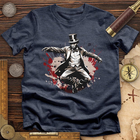 Mr. Abraham Lincoln T-Shirt Heather Navy / S