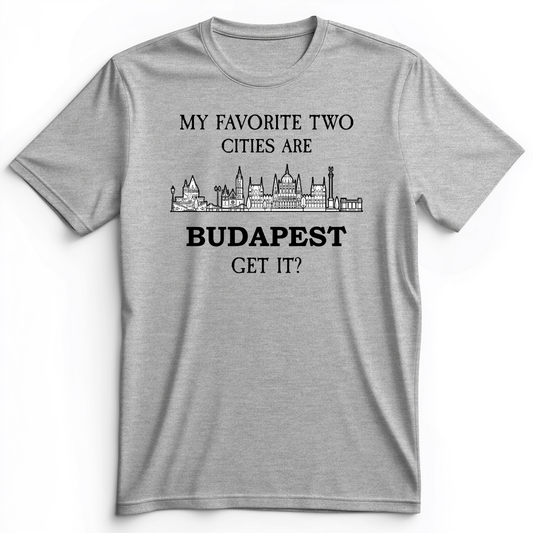 My Favorite Two Cities Premium Tee Athletic Heather / S