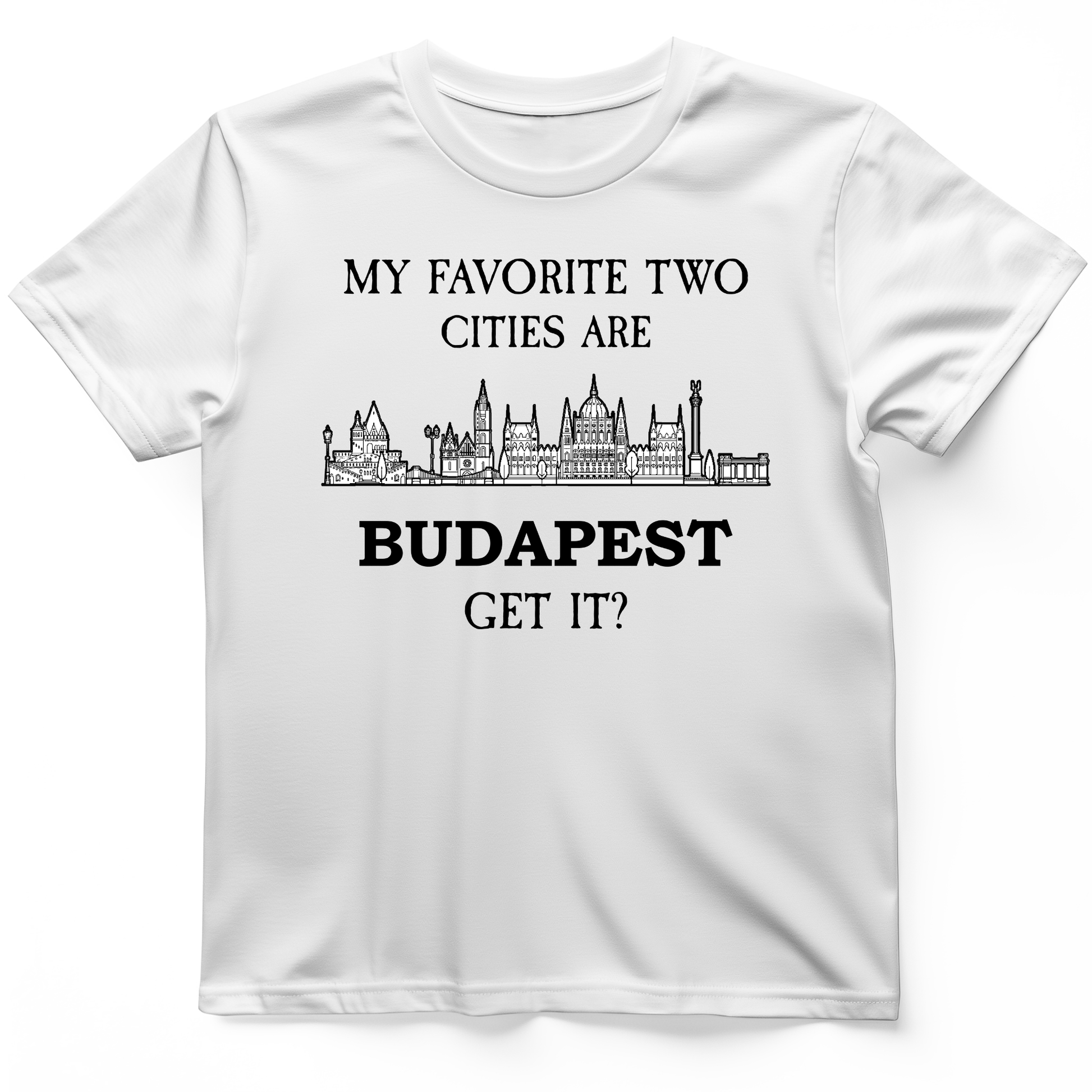 My Favorite Two Cities T-Shirt White / S
