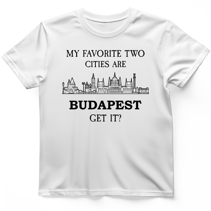 My Favorite Two Cities T-Shirt White / S