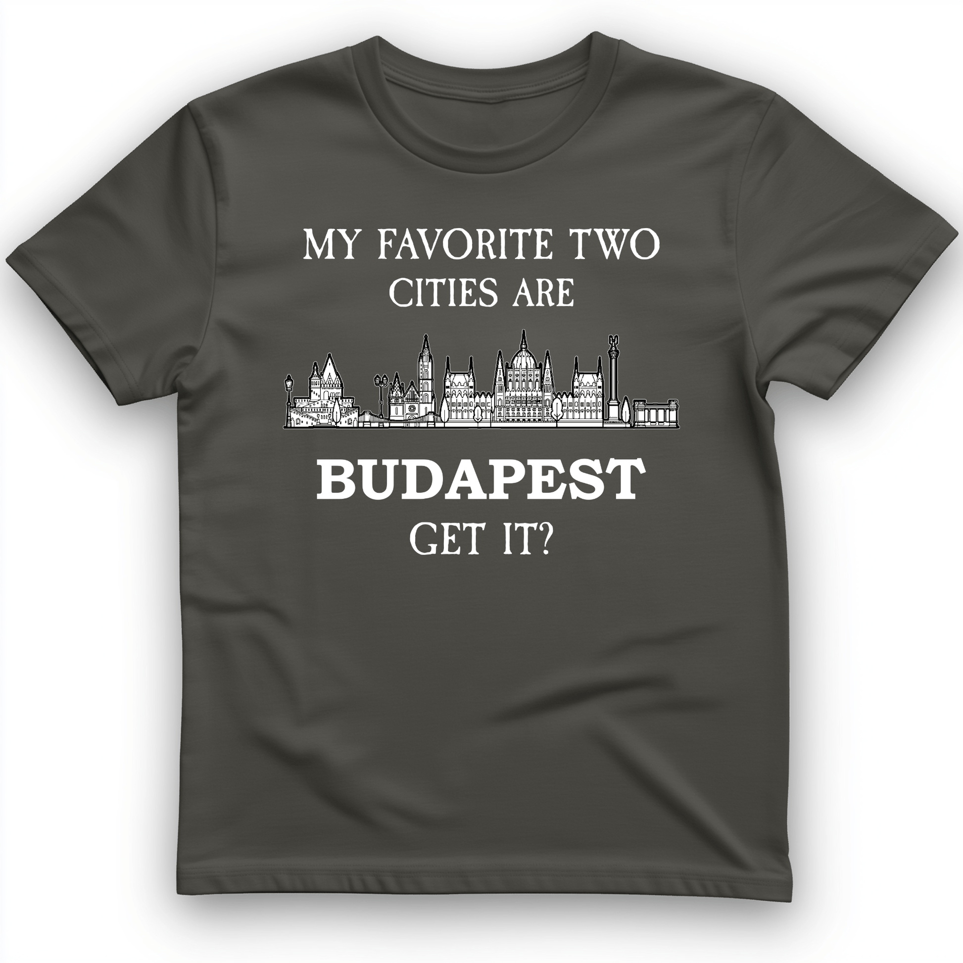 My Favorite Two Cities T-Shirt Charcoal / S