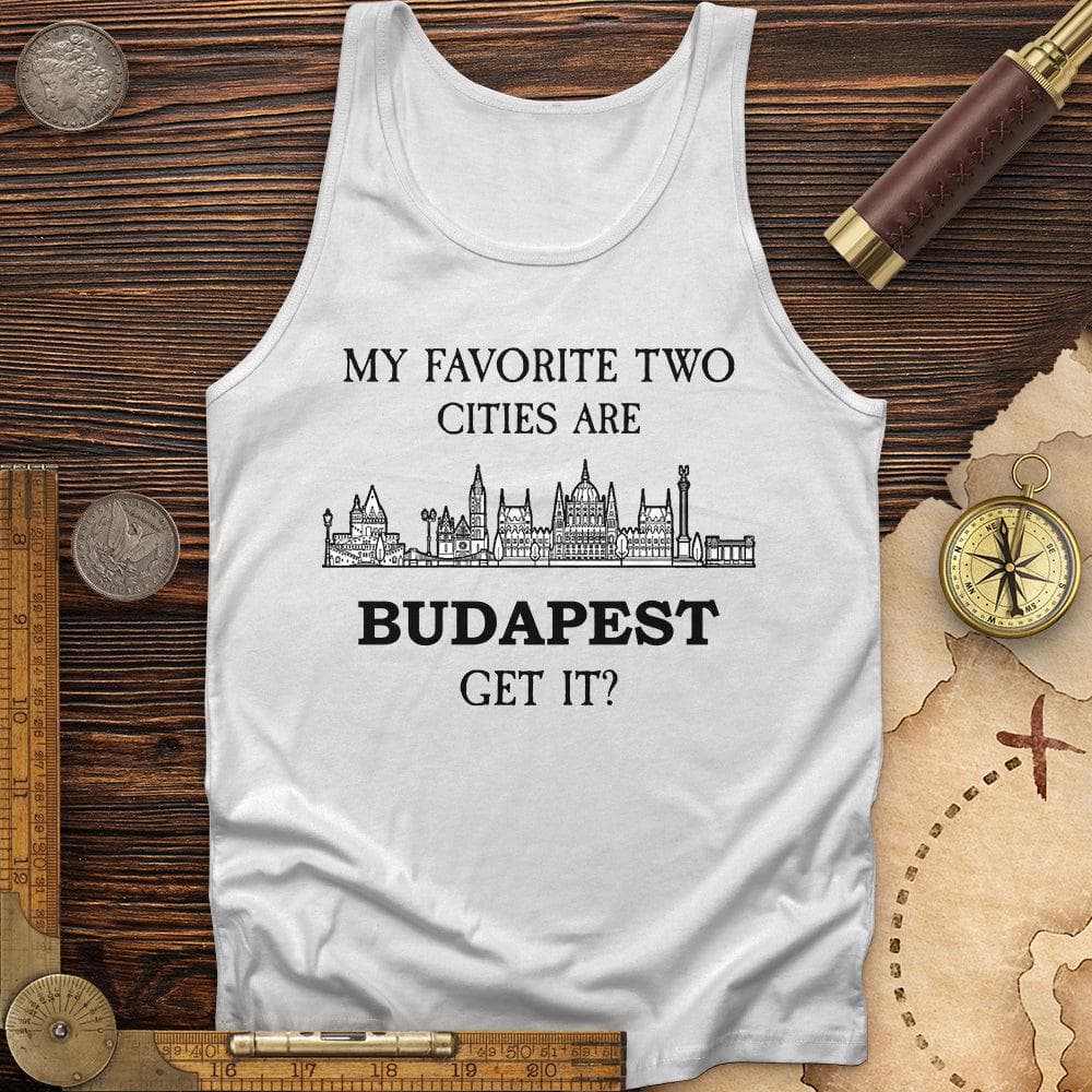 My Favorite Two Cities Top Gun Tank White / XS