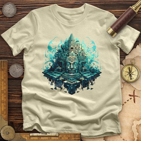 Mysterious Aztec Temple T-Shirt Natural / S