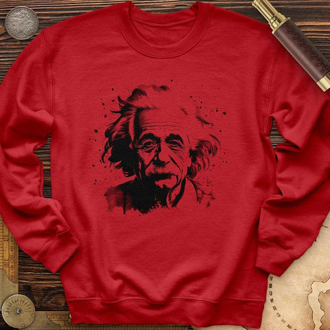 Mysterious Einstein Crewneck Red / S