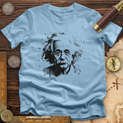 Mysterious Einstein T-Shirt Light Blue / S
