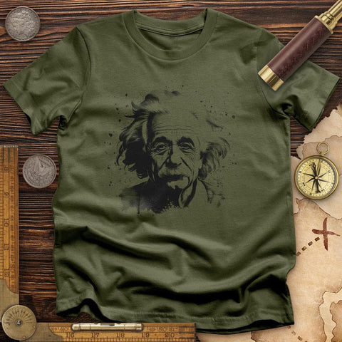 Mysterious Einstein T-Shirt Military Green / S
