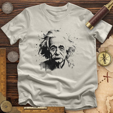 Mysterious Einstein T-Shirt Ice Grey / S