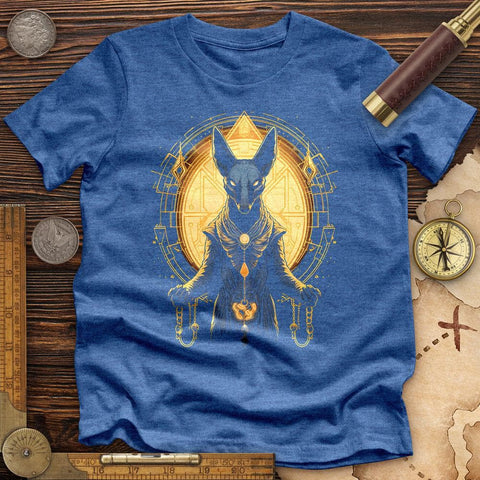 Mystical Anubis High Quality Tee Heather True Royal / S