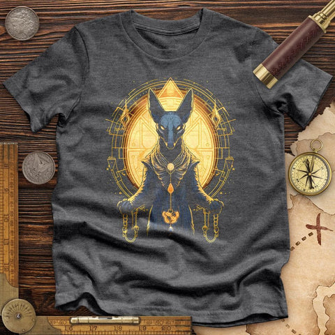 Mystical Anubis High Quality Tee Dark Grey Heather / S