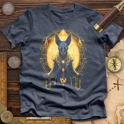 Mystical Anubis High Quality Tee Heather Navy / S