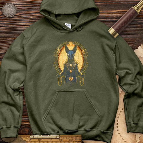 Mystical Anubis Hoodie Military Green / S