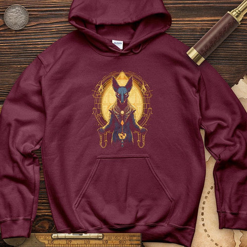 Mystical Anubis Hoodie Maroon / S