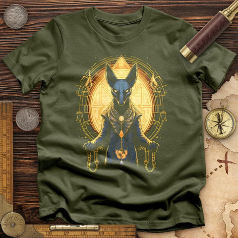 Mystical Anubis T-Shirt Military Green / S