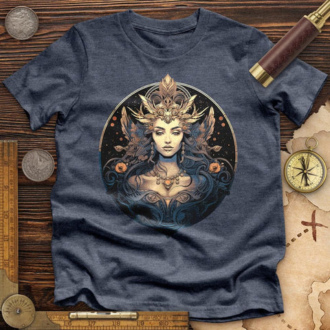 Mystical Artemis High Quality Tee Heather Navy / S