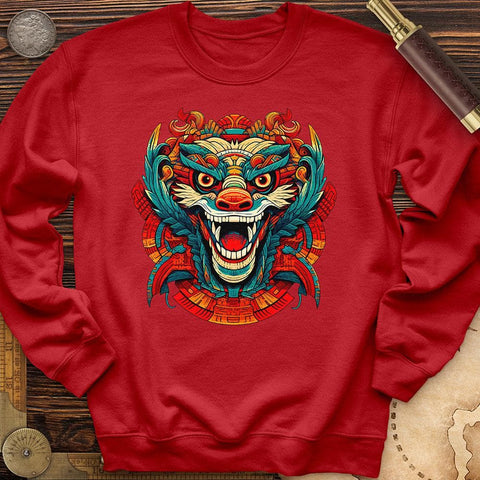 Mystical Quetzal Crewneck Red / S