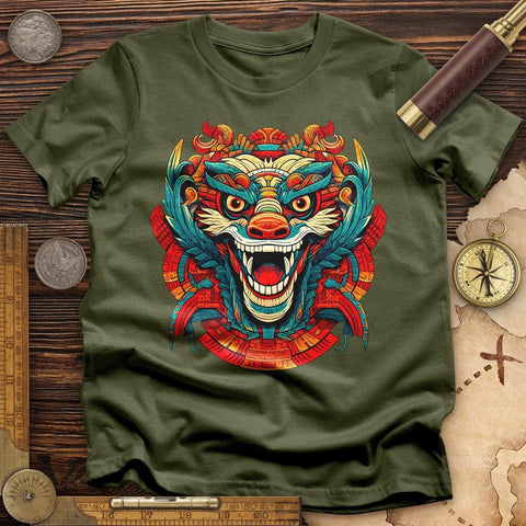 Mystical Quetzal T-Shirt Military Green / S