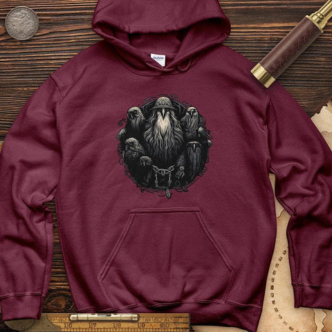 Mystical Ravens Hoodie Maroon / S