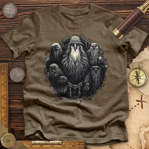 Mystical Ravens Premium QualityTee Heather Olive / S