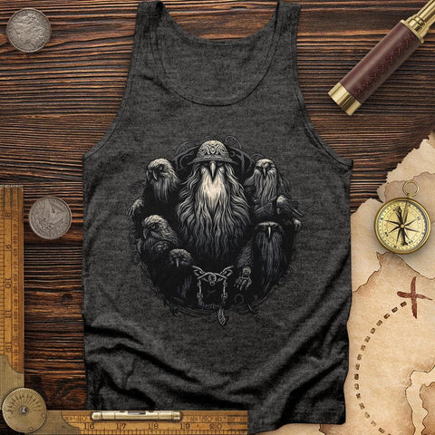 Mystical Ravens Tank Charcoal Black TriBlend / XS