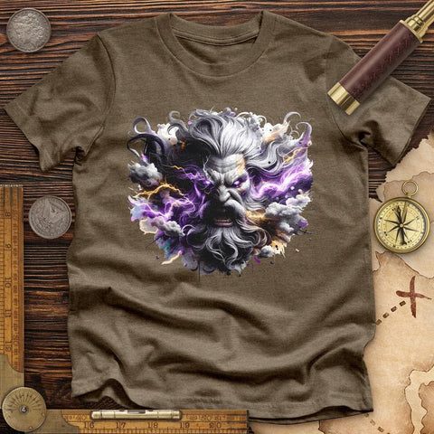 Mystical Zeus High Quality Tee Heather Olive / S