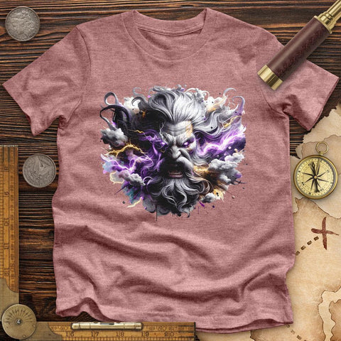 Mystical Zeus High Quality Tee Heather Mauve / S