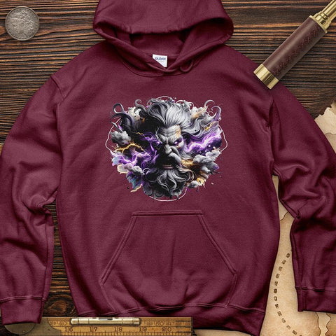 Mystical Zeus Hoodie Maroon / S