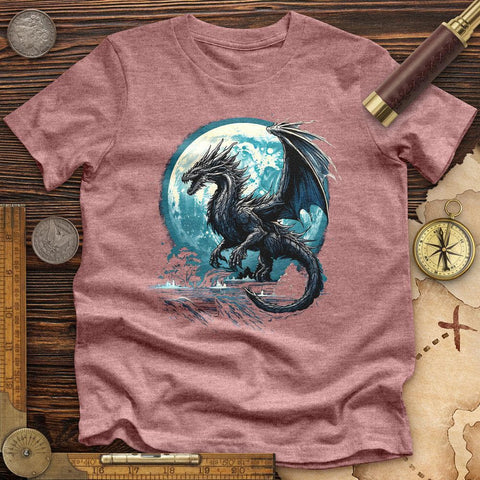 Mythical Dragon High Quality Tee Heather Mauve / S