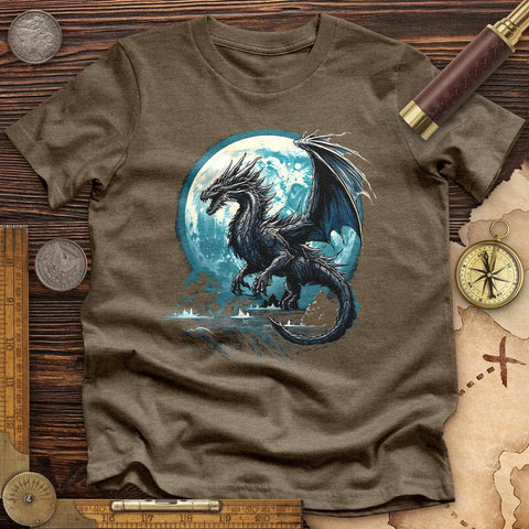 Mythical Dragon High Quality Tee Heather Olive / S