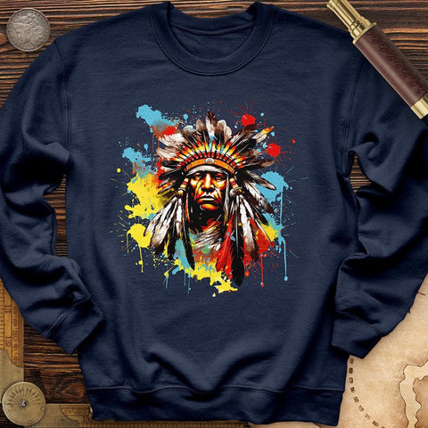 Native American Chief Crewneck