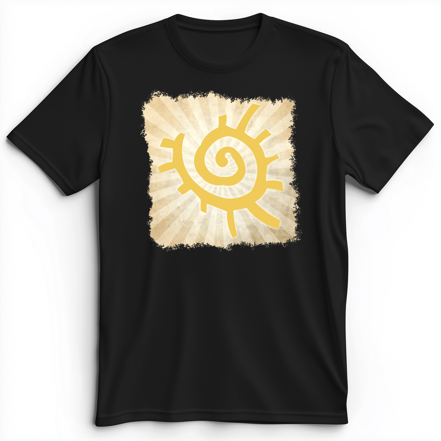 Native American Sun Symbol Premium Tee Black / S