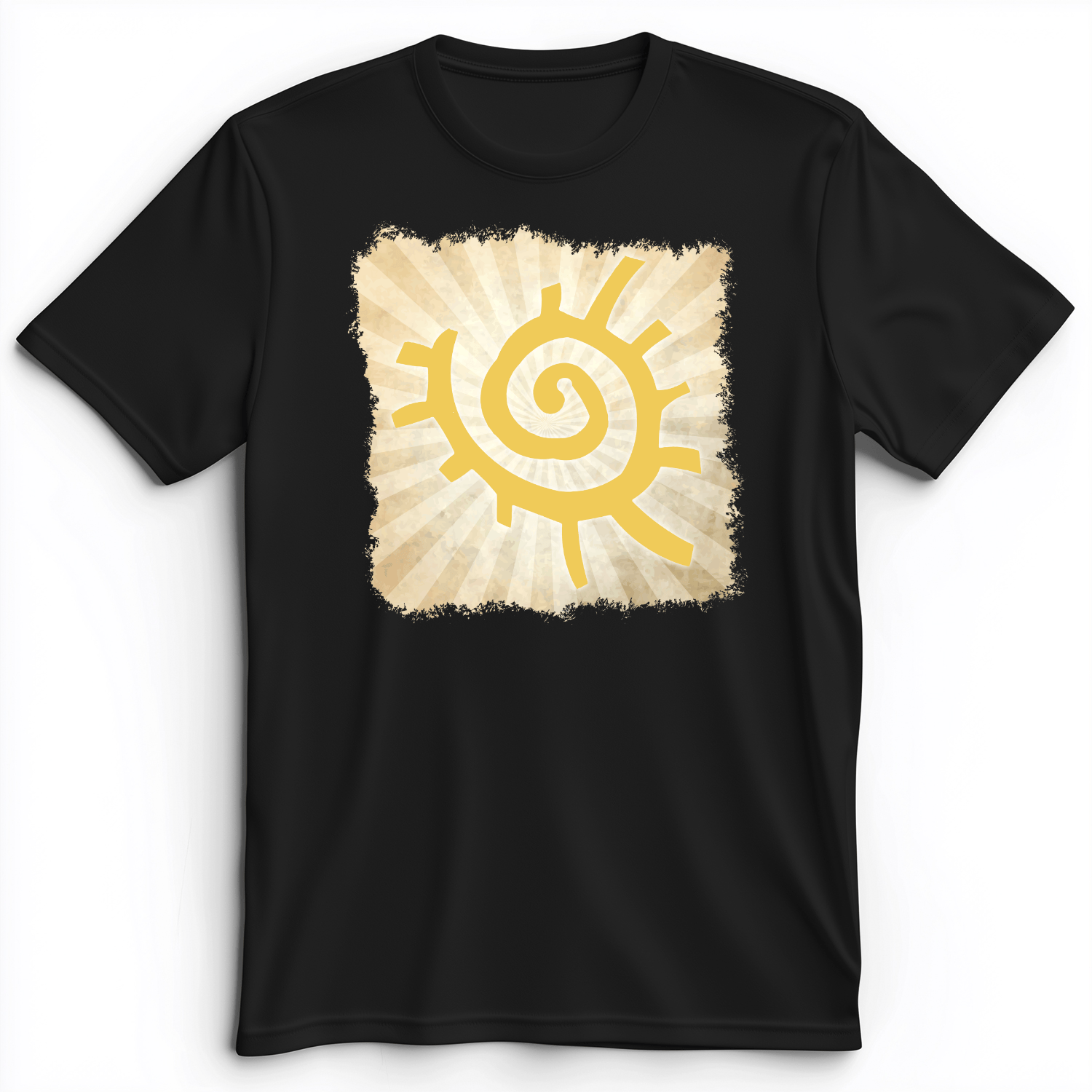 Native American Sun Symbol Premium Tee Black / S